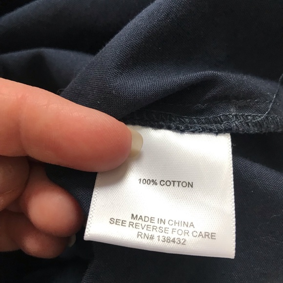 ModCloth • Navy Button Down Shirt - Picture 6 of 8